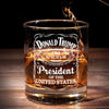 Three Terms Deep, Still Kicking - US Patriotic Pride Whiskey Glass - Gift For Conservative Supporters