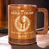 Full Proof Patriotism, No Dilution - US Patriotic Pride Wooden Mug