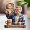 No.1 Dad Runs Like A Legend - US Patriotic Pride Acrylic Plaque Custom Shape