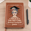 Red White and Bold - US Patriotic Pride Leather Journal - Gift For Best Friends, BFF, Sisters
