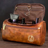 My President 2025 - US Patriotic Pride Engraved Leather Toiletry Bag