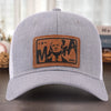 Born Free Worn Loud - US Patriotic Pride Leather Patch Hat - Gift For Conservative Supporters