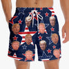 Tropic Like It’s 1776 - US Patriotic Pride Tropical Hawaiian Aloha Men Beach Shorts