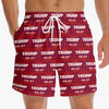 Born To Grill, Destined To Rule - US Patriotic Pride Tropical Hawaiian Aloha Men Beach Shorts