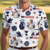 In Golf We Trust 2025 - US Patriotic Pride All Over Print Polo Shirt