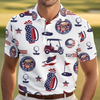 Tee Off Like A President - US Patriotic Pride All Over Print Polo Shirt