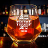 Raise A Glass To Legacy - US Patriotic Pride 10oz Diamond Whiskey Glass