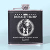 Built Different, Led Louder - US Patriotic Pride Hip Flask - Gift For Conservative Supporters
