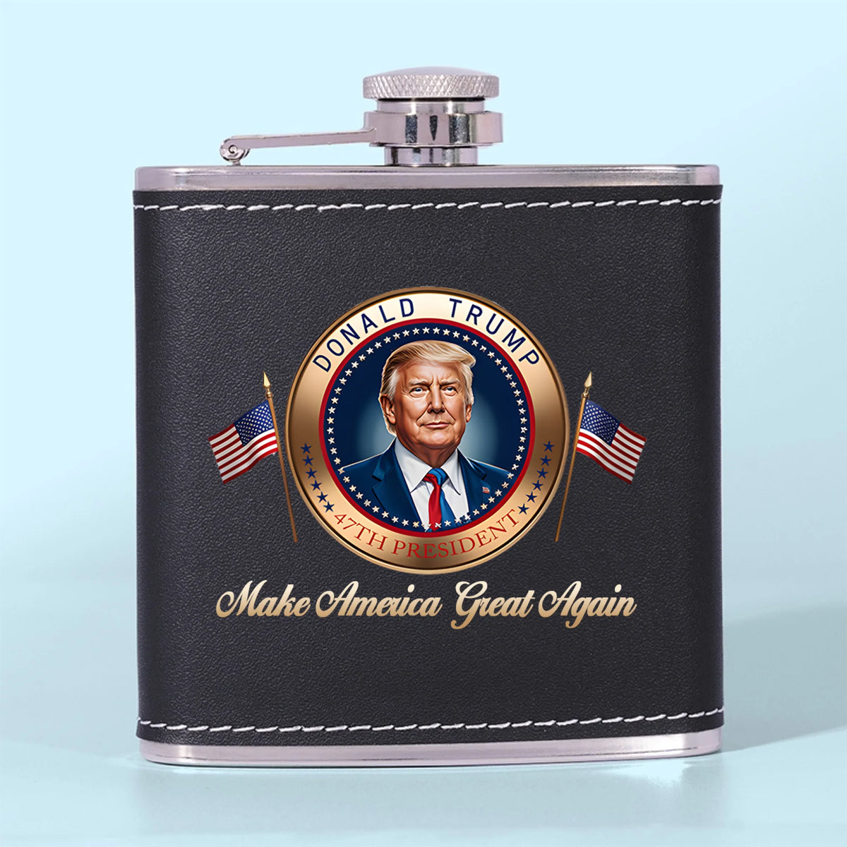 Hated By Some, Feared By Many - US Patriotic Pride Hip Flask - Gift For Conservative Supporters