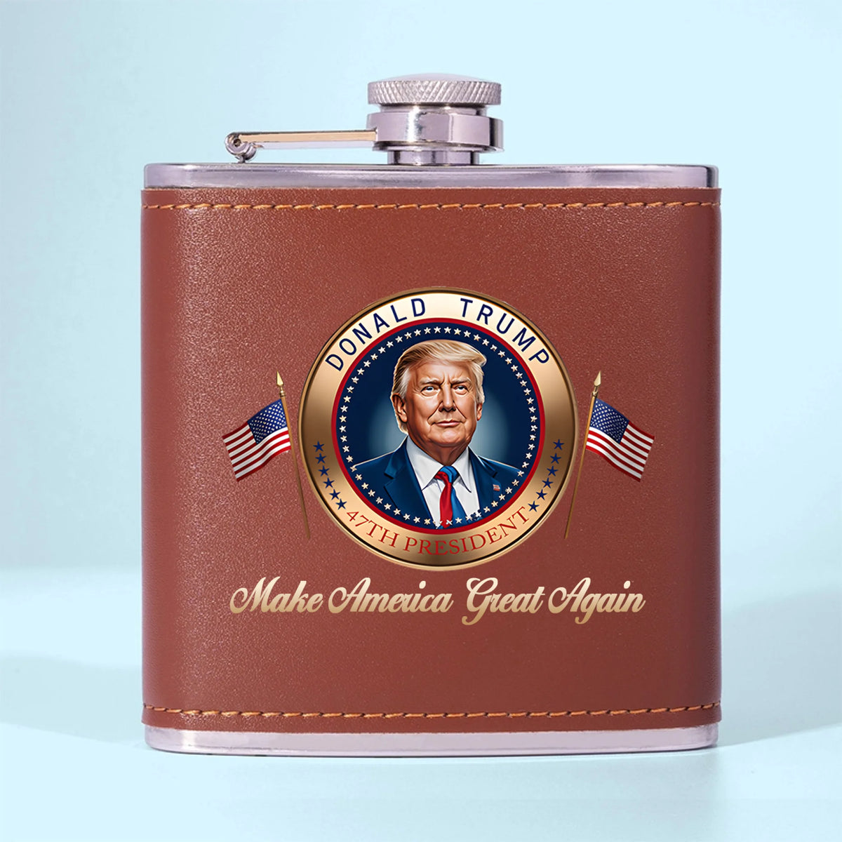 Hated By Some, Feared By Many - US Patriotic Pride Hip Flask - Gift For Conservative Supporters
