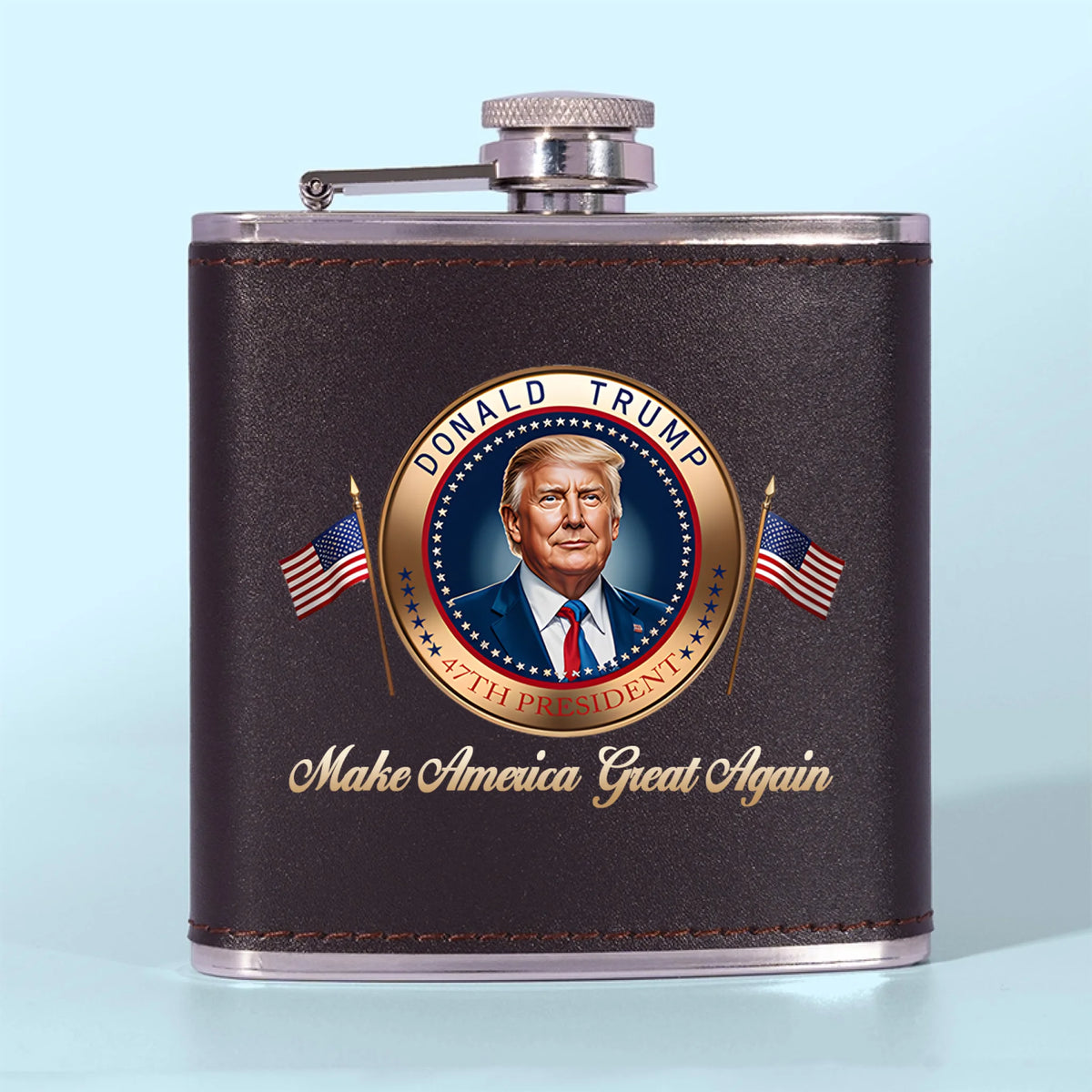 Hated By Some, Feared By Many - US Patriotic Pride Hip Flask - Gift For Conservative Supporters