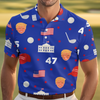 Par For The Course, Above The Rest - US Patriotic Pride All Over Print Polo Shirt