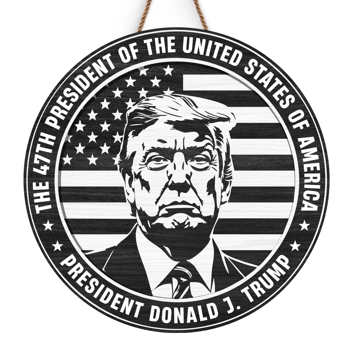 Bold Leadership, American Spirit - US Patriotic Pride Home Decor Wood Sign