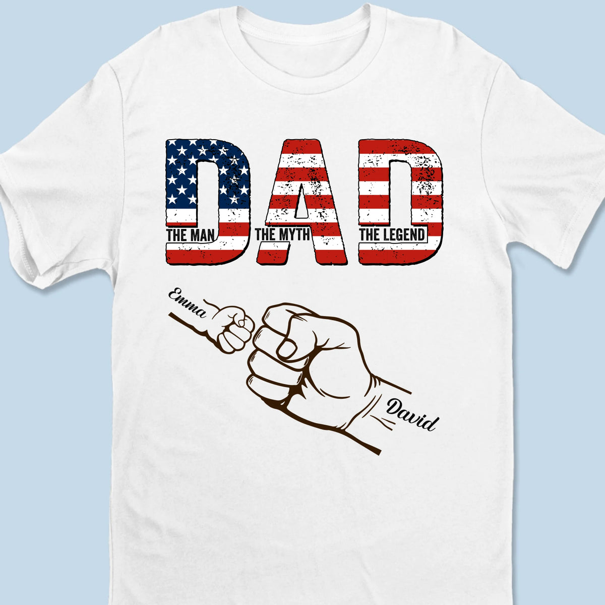 America’s Favorite Dad - US Patriotic Pride Unisex T-shirt, Premium T-shirt, Hoodie