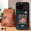 My Savior, My President - US Patriotic Pride Magnetic Wallet For iPhone