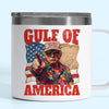 This Is Gulf Of America - US Patriotic Pride 14oz Stainless Steel Tumbler With Handle