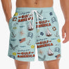 Sea You At The Gulf Of America - US Patriotic Pride Tropical Hawaiian Aloha Men Beach Shorts
