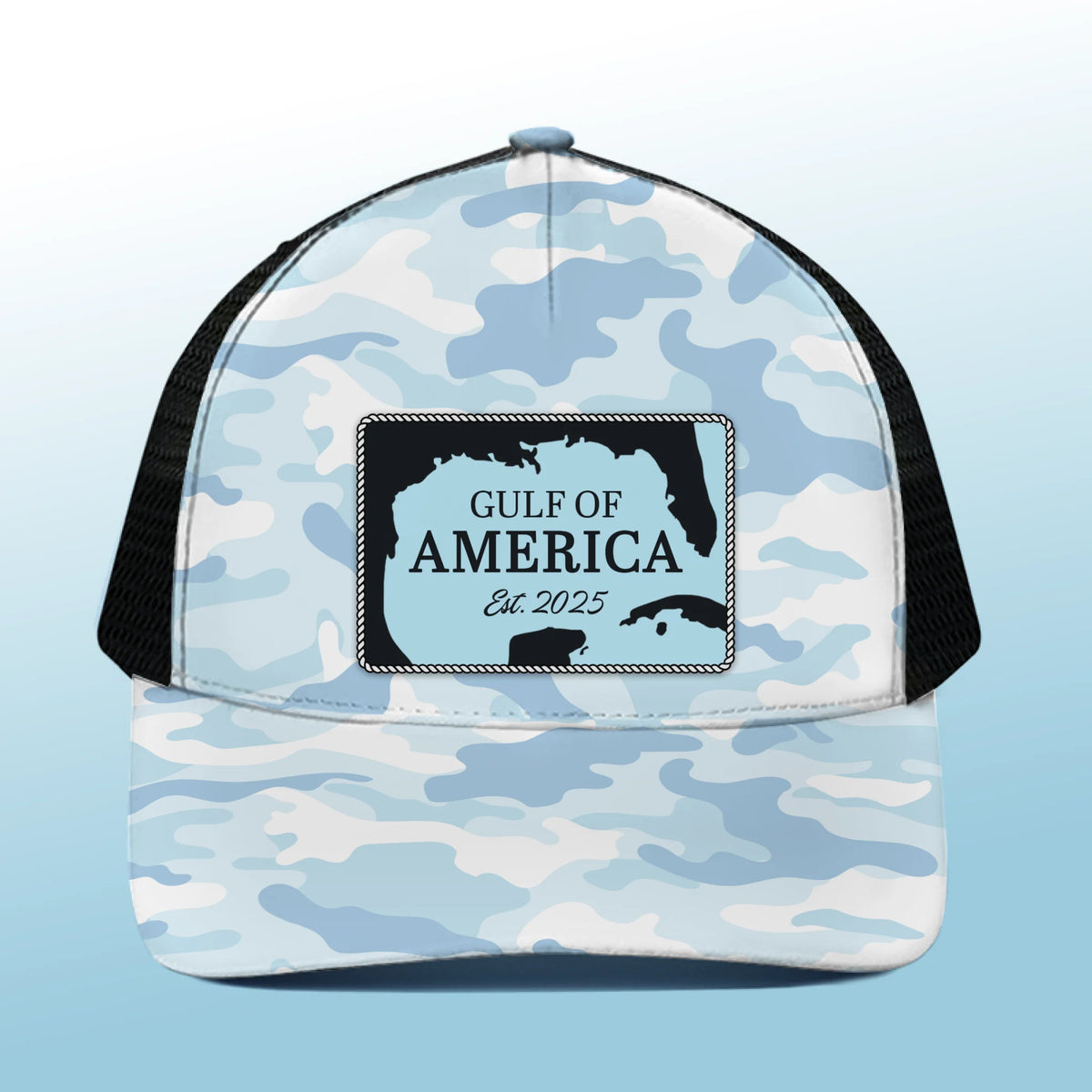 Making Waves, Not Compromises - US Patriotic Pride Mesh-back Baseball Cap, Baseball Trucker Cap