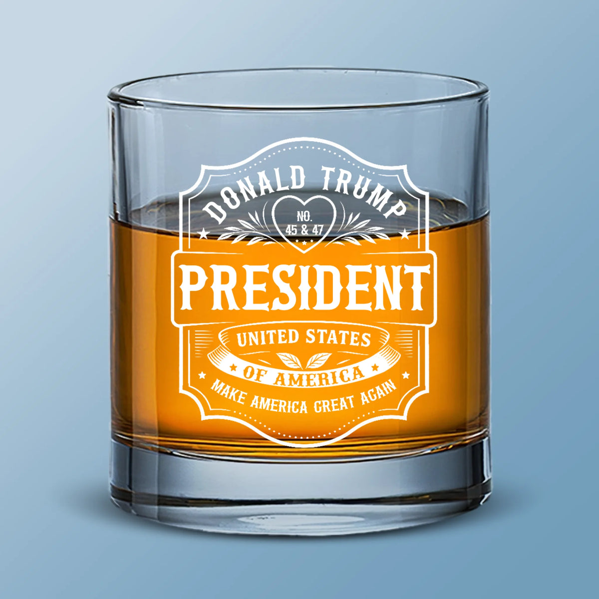 Back in the Game, No Apologies - US Patriotic Pride Whiskey Glass - Gift For Conservative Supporters