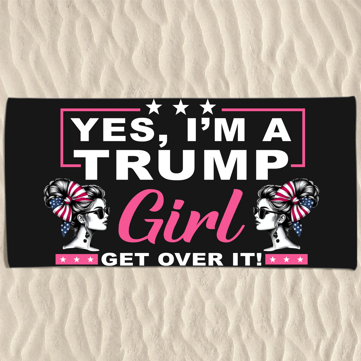 Proudly Loud, Wildly Patriotic - US Patriotic Pride Beach Towel - Gift For Best Friends, BFF, Sisters