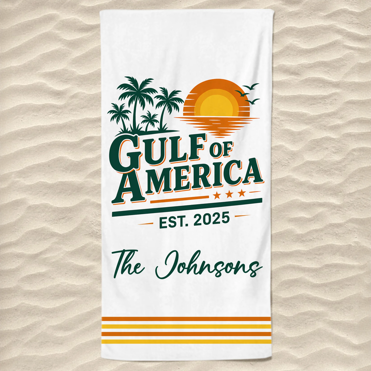 Patriotic Tide, Gulfside Pride - US Patriotic Pride Beach Towel