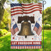 Let Freedom Ring Loud And Clear - US Patriotic Pride House Flag, Garden Flag - 4th Of July, Gift For Conservative Supporters