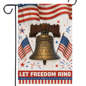 Let Freedom Ring Loud And Clear - US Patriotic Pride House Flag, Garden Flag - 4th Of July, Gift For Conservative Supporters
