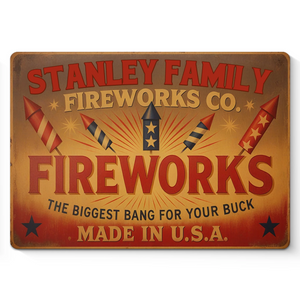 The Biggest Bang For Your Buck - US Patriotic Pride Home Decor Metal Sign - 4th Of July, Gift For Conservative Supporters