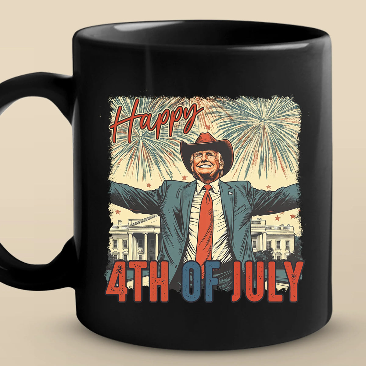 Republican State Black Mug - US Patriotic Pride 4th Of July, Gifts For Conservative Supporters - Proof Of Power, Symbol Of Return