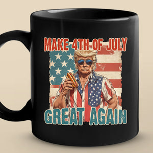 Republican State Black Mug - US Patriotic Pride 4th Of July, Gifts For Conservative Supporters - Make 4th Of July Great Again