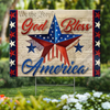 Republican State Yard Sign - US Patriotic Pride 4th Of July, Gifts For Conservative Supporters - God Bless This Land