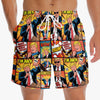 Republican State Tropical Hawaiian Aloha Men Beach Shorts - US Patriotic Pride Summer Vacation And Travel Gifts For Conservative Supporters - Power, Freedom, Mic Drop
