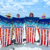 Republican State Beach Towel - US Patriotic Pride Summer Gifts For Conservative Supporters, Travel Lovers - Sandy Feet, Free Heart