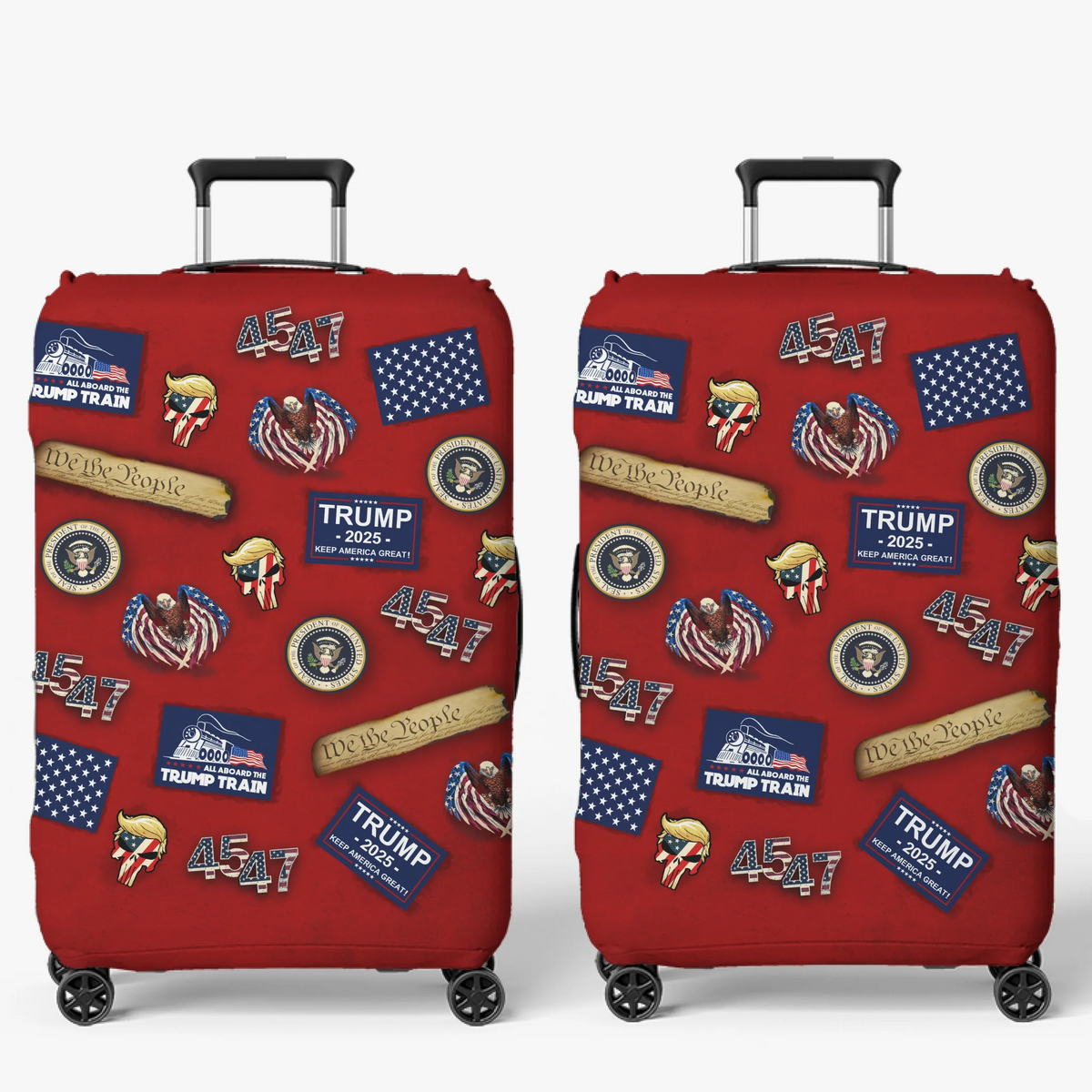 45 47 Republican State Luggage Cover - US Patriotic Pride Summer Vacation Gifts For Conservative Supporters, Travel Lovers - Patriot First, Fearless Always