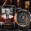 45 47 Republican State Whiskey Glass With Bottom And Side Engraving - US Patriotic Pride Gifts For Conservative Supporters, Wine, Bourbon, Whiskey Lovers - Built For Battles That Matter