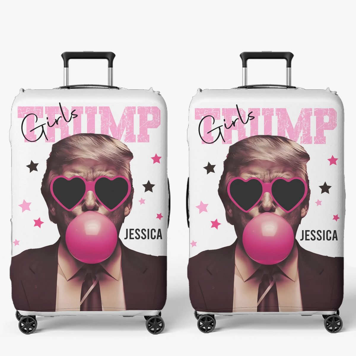 Republican State Luggage Cover - US Patriotic Pride Summer Vacation Gifts For Conservative Supporters, Travel Lovers, Best Friends, Sisters - She’s Wide Awake