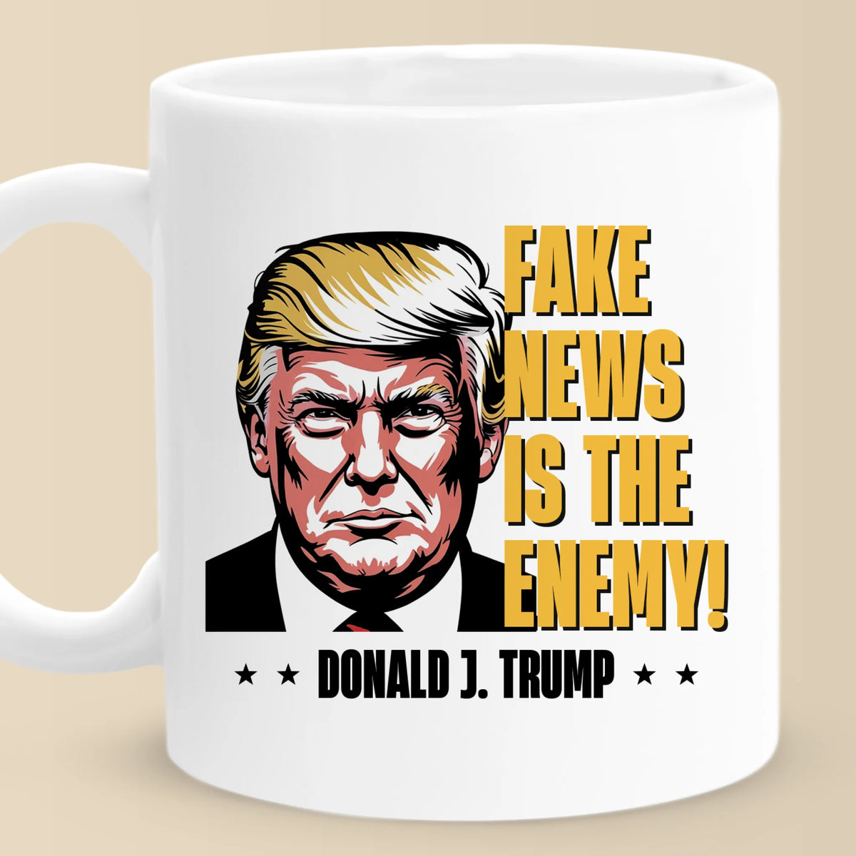 Republican State Mug - US Patriotic Pride Gifts For Conservative Supporters - Fake News Is The Enemy