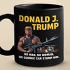 Republican State Black Mug - US Patriotic Pride Gifts For Conservative Supporters - No Commie Can Stump Him