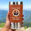 45 47 Republican State Printed Leather Tumbler - US Patriotic Pride Gifts For Conservative Supporters - For The People, By A Fighter