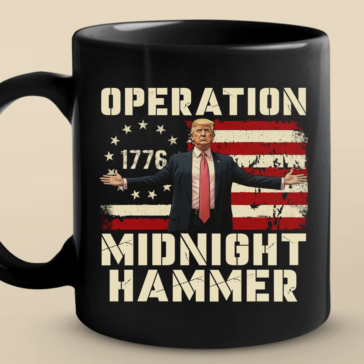 Republican State Black Mug - US Patriotic Pride Gifts For Conservative Supporters - Built For Nightfall