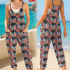 Republican State Casual Loose Overalls Jumpsuit - US Patriotic Pride Gifts For Conservative Supporters - One Love For This Nation