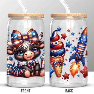 Republican State Glass Cup, Iced Coffee Cup - US Patriotic Pride Gifts For Conservative Supporters - America Runs On Cute