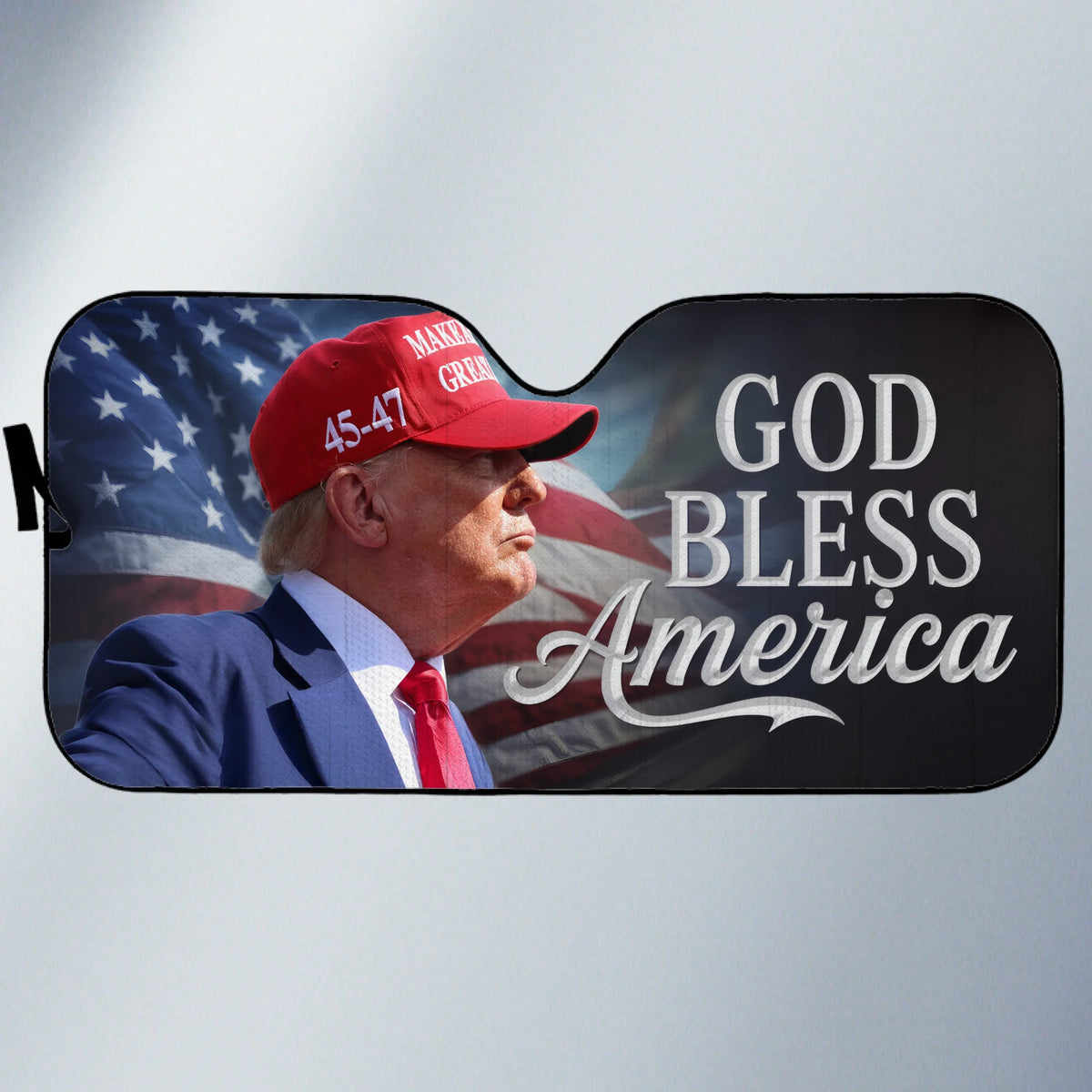 Republican State Auto Windshield Sunshade, Car Window Protector - US Patriotic Pride Gifts For Conservative Supporters - God Bless America