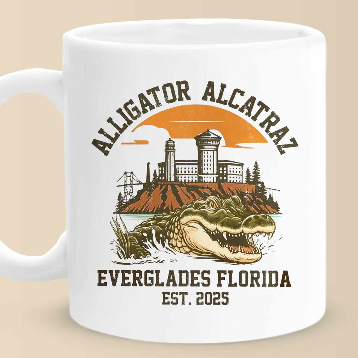 Republican State Mug - US Patriotic Pride Gifts For Conservative Supporters - Where Gators Guard The Gate
