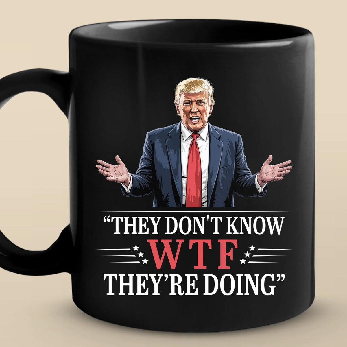 Republican State Black Mug - US Patriotic Pride Gifts For Conservative Supporters - They Couldn’t Run A Lemonade Stand