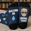 Republican State Crew Socks - US Patriotic Pride Gifts For Conservative Supporters - Walking On Liberal Tears