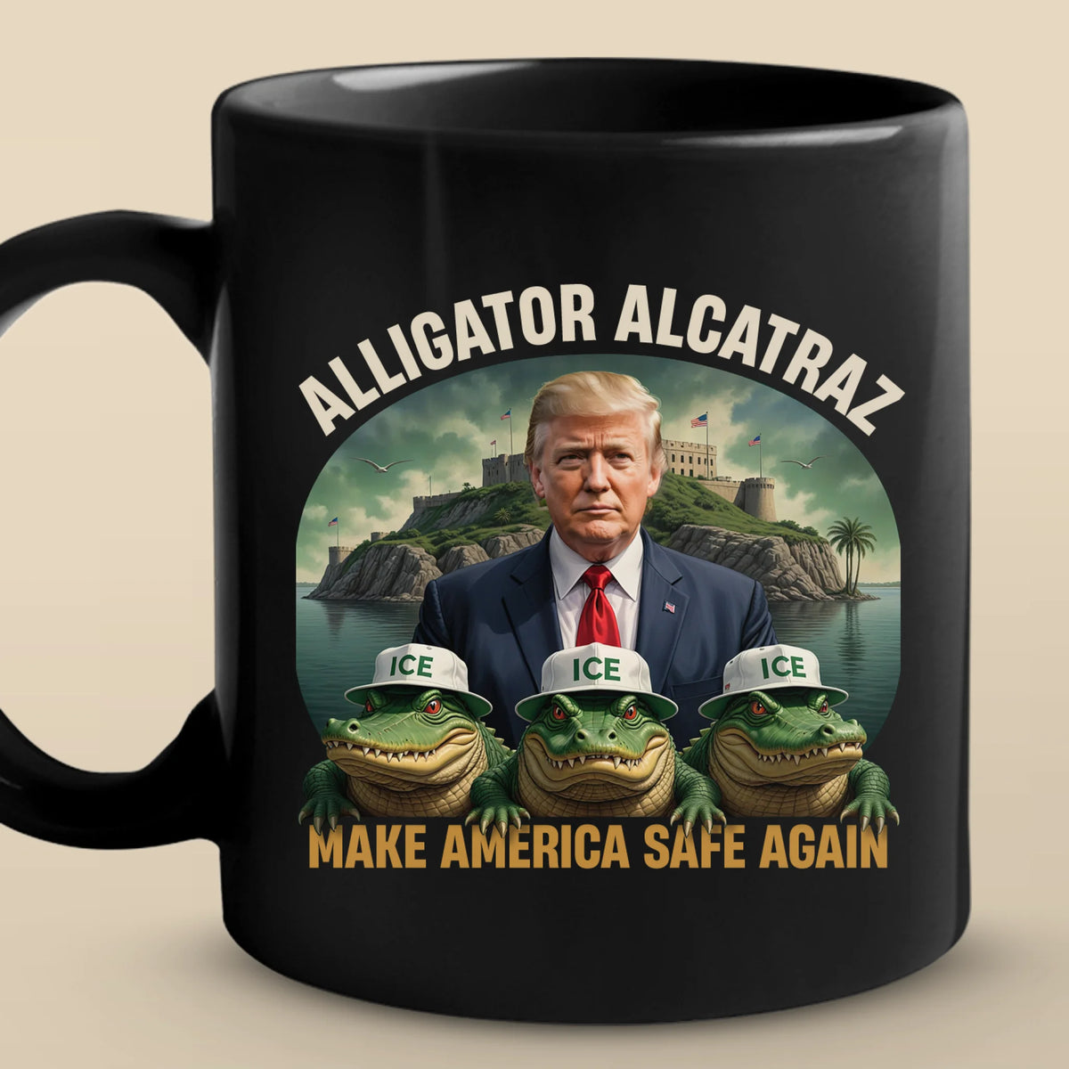 Republican State Black Mug - US Patriotic Pride Gifts For Conservative Supporters - Pray You Don't Get Sent South