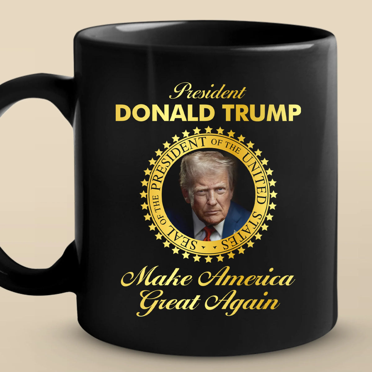 Republican State Black Mug - US Patriotic Pride Gifts For Conservative Supporters - Approved By Patriots, Not Politicians