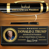 45 47 Republican State Leather Pen Gift Box - US Patriotic Pride Gifts For Conservative Supporters - Zero Fear, Full Command
