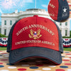 Republican State Embroidered Retro Washed Cap - US Patriotic Pride Gifts For Conservative Supporters - 250 Years Unshaken